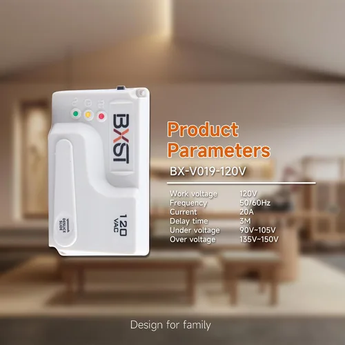 Vista 3 de BXST Protector de sobretensiones de cableado de 20 A, regulador de voltaje de alimentación resistente para TV, computadora y electrodomésticos, 120
