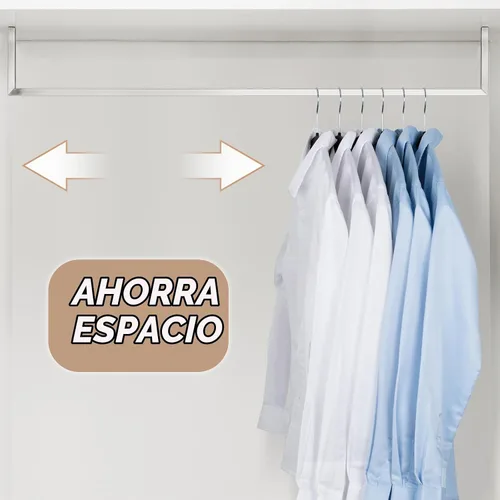 Vista 5 de Perchas de plástico negras para ropa, paquete de 30 Negro