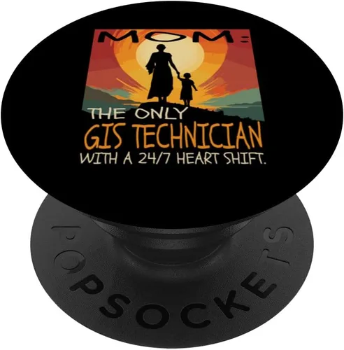 Vista 6 de GIS Technician Job & Día de la Madre diseño lindo PopSockets MagSafe PopGrip para iPhone