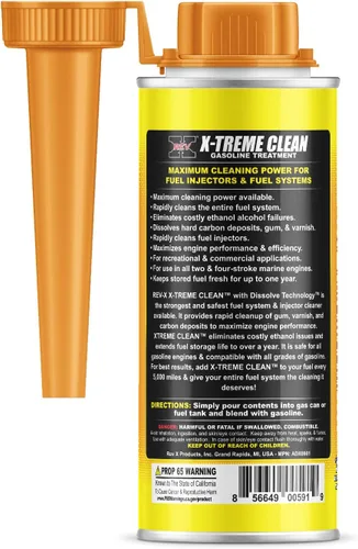 Vista 4 de REV X Adrenaline Xtreme Clean - Aditivo para combustible, 8 fl. oz (2)