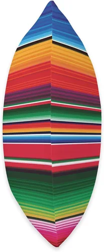 Vista 2 de Poncho mexicano Serape Latino Apparel Co Mexicano Serape Poncho Almohada de mancha, 16.0 x 16.0 in, multicolor