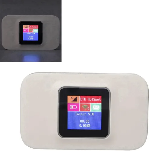 Vista 4 de GOTOTOP Wifi 4G de bolsillo, enrutador portátil ligero con ranura para micro tarjeta, velocidad de 300 Mbps para viajes, hogar y conexiones
