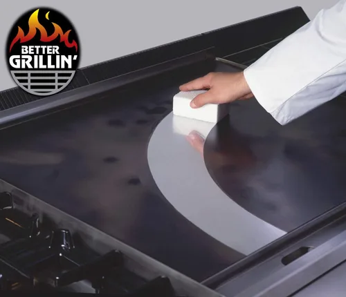 Vista 8 de Better Grillin - Limpiador de parrilla de piedra, protege las manos y las uñas al fregar la parrilla/plancha con piedra de fregar