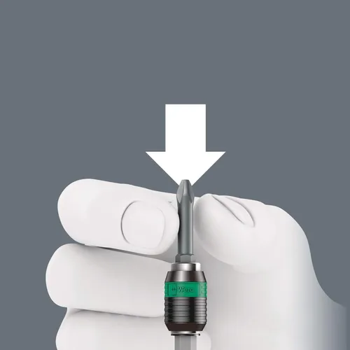 Vista 6 de Wera - 5052502001 889/4/1 K Rapidaptor Soporte de brocas universal para accionamientos hexagonales de 1/4", 2" de largo