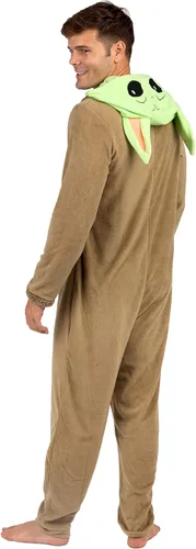 Vista 3 de STAR WARS Mandalorian and Grogu - Disfraz de pijama para hombre