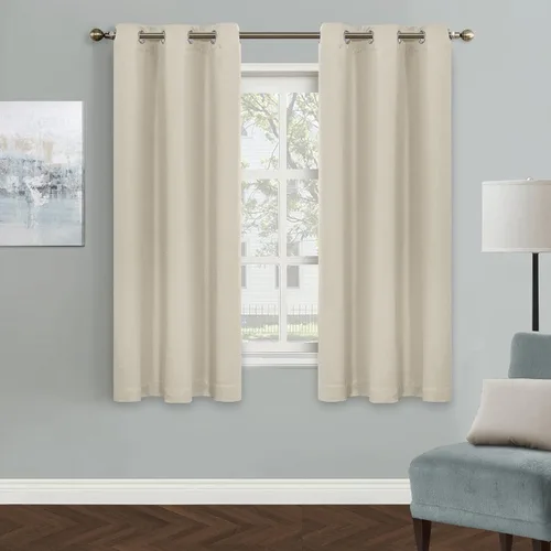 Vista 184 de MYSKY HOME Cortinas Aqua para Armario para Entrada Cortina Opaca para Puerta para Sala de Estar Cortina Oscurecedora de Habitación con Ojales