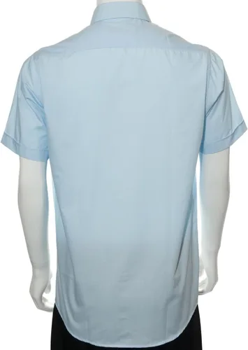 Vista 3 de Benefit Wear Camisa de vestir de manga corta con gancho y bucle frontal adaptativa para hombre (16.5, blanco)
