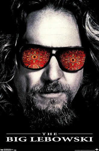 Vista 13 de Trends International The Big Lebowski - Póster de pared de una hoja, 14.725 x 22.375 pulgadas, versión enmarcada de madera de granero