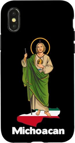 Vista 5 de Funda para iPhone 16 San Judas Tadeo con Michoacán México