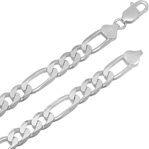 Vista 2 de Cadena de plata de ley 925 maciza de 0315in juego de pulsera caja de regalo