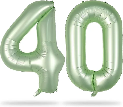 Vista 120 de Globos negros del número 10 para decoraciones de cumpleaños número 10, globos de helio de mylar de lámina de 40 pulgadas negros del número 1 & 0