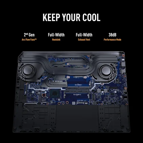 Vista 6 de ASUS TUF A16 Laptop para juegos – Pantalla QHD+ IPS de 16 pulgadas 240Hz 3 ms – Ryzen 9 7940HS – RX7700S Beat RTX 4060 – Teclado retroiluminado RGB