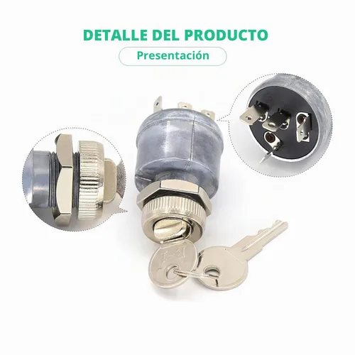 Vista 4 de Interruptor de encendido para carrito de golf y llave de interruptor de arranque para EZGO (1981-up) TXT Gas/Electric con luces OEM # 33639G01