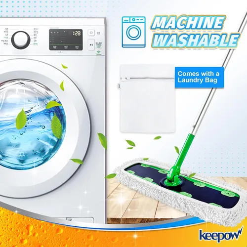 Vista 7 de KEEPOW Recambios húmedos reutilizables XL compatibles con Swiffer Sweeper XL, paños de barrido secos XL, paños de trapeador húmedos, almohadillas