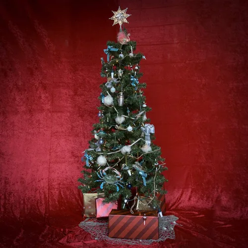 Vista 4 de Gurús del tesoro colgante occidental nativo americano buey vaca cráneo adorno árbol de Navidad decoración de Navidad del suroeste