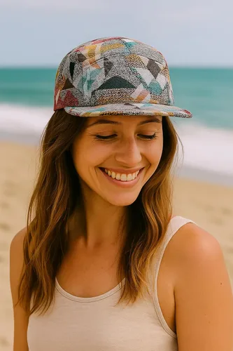 Vista 133 de Gorra de 5 paneles Diseños únicos multicolor Gorras para hombres y mujeres Grande o XL