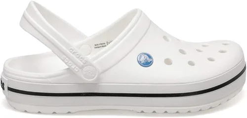Vista 2 de Crocs Zuecos Crocband para hombre y mujer, Blanco