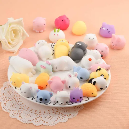 Vista 4 de KUUQA - 30 juguetes de peluche para aliviar el estrés, diseño de panda
