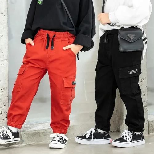 Vista 2 de MINI PANDA Pantalones para niños pequeños, paquete de 2 pantalones de meter