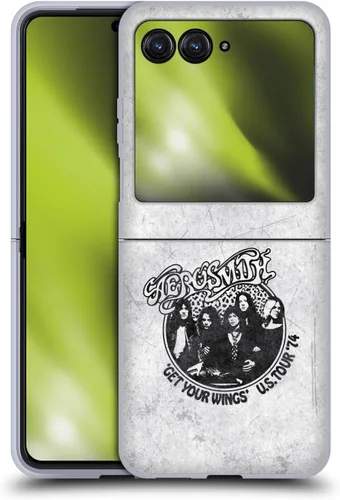 Vista 27 de Head Case Designs Officially Licensed Aerosmith 1987 Permanent Vacation Black and White Gel Case [Military Grade Protection] Compatible with Moto E7