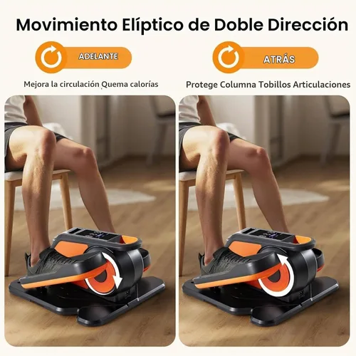 Vista 3 de Máquina elíptica debajo del escritorio con control remoto