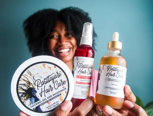 Vista 7 de Rastta Locs - Spray acondicionador de agua de rosas y menta refrescante para cabello tipo 4, trenzas, hidratante orgánico y vegano, spray de rastas