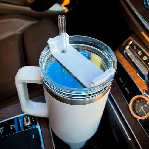Vista 6 de Tapa de vaso de 40 onzas compatible con Stanley, a prueba de derrames, resistente a salpicaduras, apta para Stanley y más tazas de café, paquete