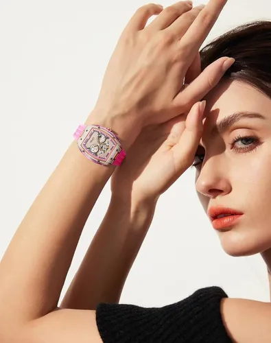 Vista 2 de OLEVS - Reloj automático de lujo para mujer con diamantes, fecha, clásico, de cuerda automática, relojes de pulsera luminosos e impermeables