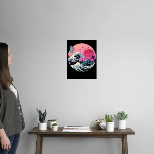 Vista 2 de CANVAS ON DEMAND The Great Retro Wave Wall Decal Childrens Artwork