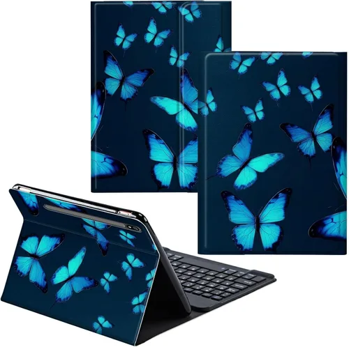 Vista 37 de Para Samsung Galaxy Tab S6 Lite Funda 2022/2020 Teclado Inalámbrico Desmontable Y Cubierta De Soporte De Cuero PU Funda Protectora Para Samsung