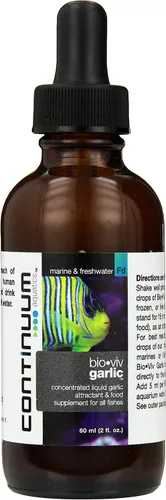 Vista 4 de Continuum Aquatics Bio Viv Garlic - Ajo líquido concentrado atrayente de alimentos y suplemento para peces