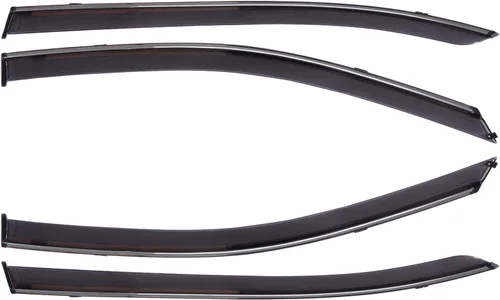 Vista 8 de FINDAUTO Deflector de ventana lateral, protectores de lluvia, deflector de ventana lateral, 4 piezas, apto para 2013-2017 para Honda para Accord