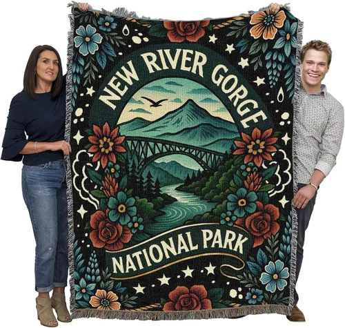 Vista 56 de Pure Country Weavers Manta del Parque Nacional Acadia, manta de tapiz de algodón para regalo, fabricada en los Estados Unidos, 72 x 54 pulgadas