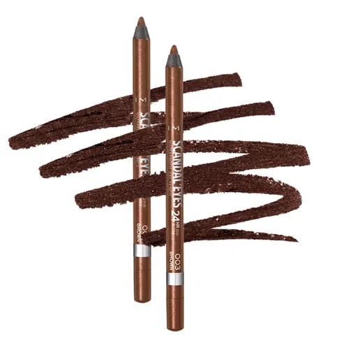 Vista 9 de Rimmel London Scandaleyes Delineador de Ojos en Lápiz de Gel Impermeable, de Larga Duración, Ultra Suave, a Prueba de Manchas, 001, Negro, 0.04 oz