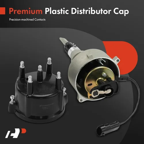 Vista 5 de Distribuidor de encendido A-Premium con tapa y rotor compatible con vehículos Jeep - 2.5L 4 cilindros - Cherokee 1991-1993, Comanche 1991-1992