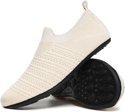 Vista 12 de QZKDM - Pantuflas ligeras antideslizantes para casa, para ponerse sin ayuda, para caminar descalzo, para ejercicio en casa y yoga, para hombres