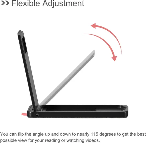 Vista 3 de uxcell Soportes ultrafinos para teléfono, paquete de 2 soportes de escritorio horizontales y verticales, para pegar en el soporte portátil