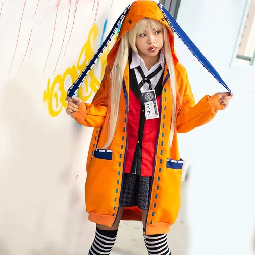 Vista 6 de Disfraz de Runa Yomozuki, sudadera con capucha para cosplay, para adultos y niños