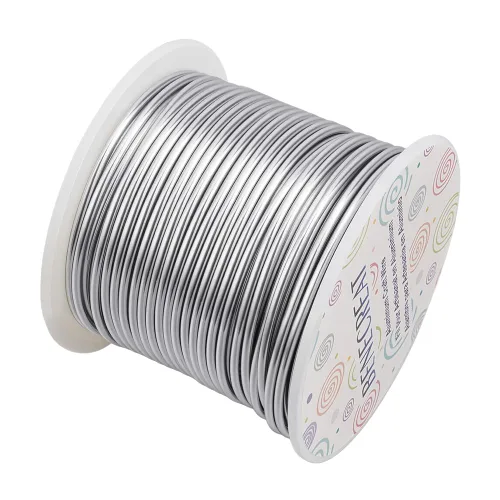 Vista 15 de BENECREAT -Alambre de aluminio para joyería de calibre 9, 55 pies, alambre metálico flexible para esculpir, ideal para manualidades de Halloween