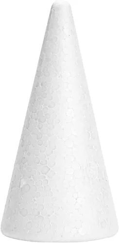 Vista 7 de Bright Creations Conos de espuma para manualidades, 2 x 4 pulgadas, color blanco, paquete de 24, formas de cono para proyectos de gnomos