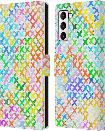 Vista 269 de Head Case Designs Officially Licensed Ninola Brushstrokes Multi Colorful Leather Wallet Case Compatible with Samsung Galaxy A07 4G