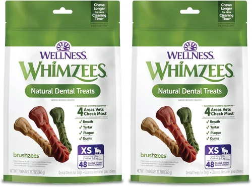 Vista 18 de WHIMZEES Wellness Freshzees Golosinas dentales para perros, barra de tamaño extra pequeño, (56 unidades)