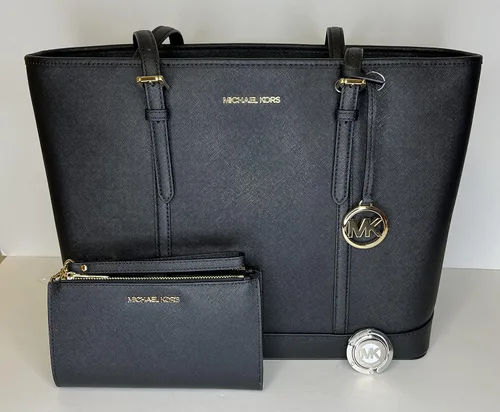 Vista 2 de Michael Kors MICHAEL Michael Kors Jet Set - Bolso de hombro grande TZ de viaje con doble cierre para la muñeca