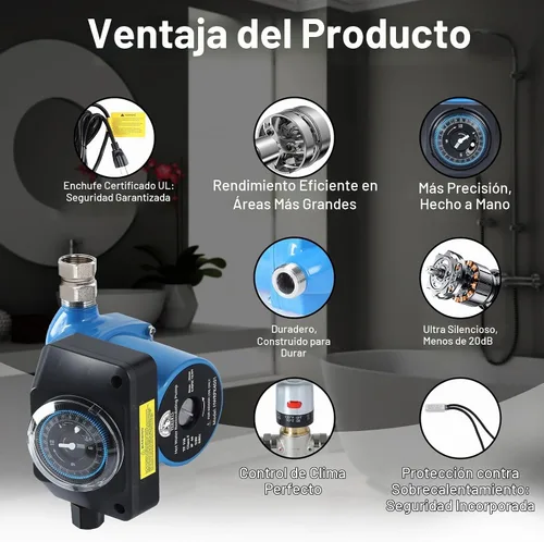 Vista 5 de Kit de bomba de recirculación de agua caliente instantánea reemplaza 595916 0955805