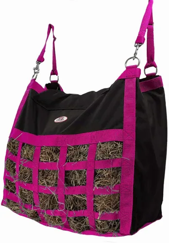 Vista 6 de Supreme Slow Feed - Bolsa de heno de carga superior con parte inferior súper resistente con aberturas rectangulares de 2 x 3.5 pulgadas