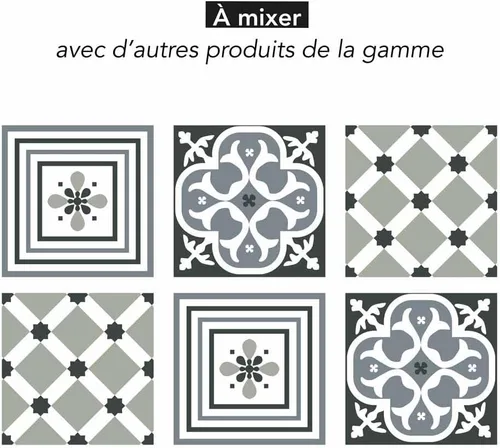 Vista 5 de Pegatinas para azulejos 15 X 5.9 in - Azulejos estrellados