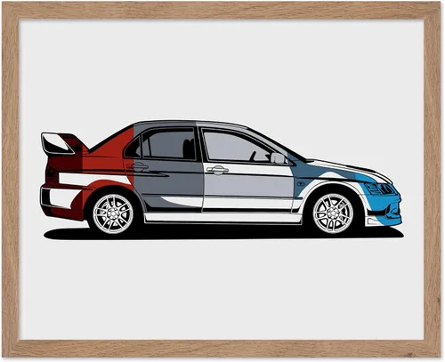 Vista 38 de Poster Master Póster de coche – Impresión clásica de coche – Arte de vehículo – Gran decoración de pared de garaje u oficina – 8 x 10 pulgadas
