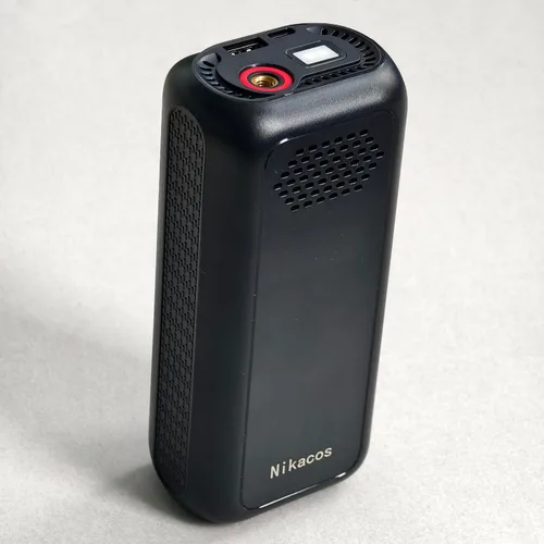 Vista 10 de Inflador de neumáticos, compresor de aire portátil, bomba de aire recargable de 150 PSI con manómetro digital y luz LED, bomba de neumáticos