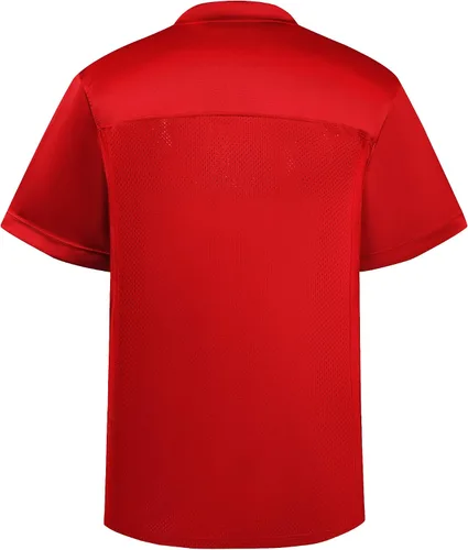 Vista 2 de Plsooy Camiseta de fútbol en blanco para hombre, camiseta de fútbol americano, camiseta deportiva, talla S-5XL