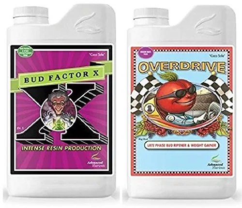 Vista 2 de Advanced Nutrients Bud Factor X y Overdrive Bundle con tabla de conversión y pipeta de 0.1 fl oz - 1 litro